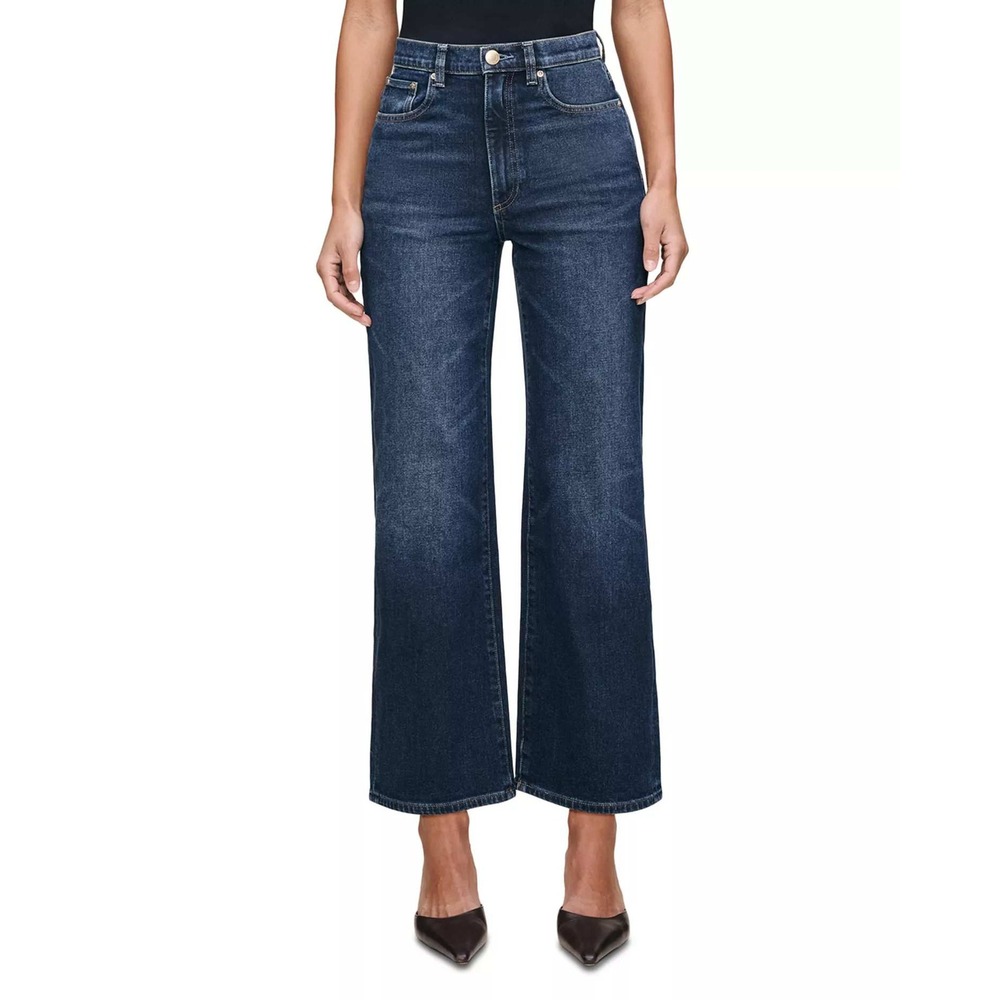 DL1961 Karmine SculptSystem High Rise Ankle Refined Wide Leg Jeans Size 30
